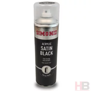 satin black spray paint
