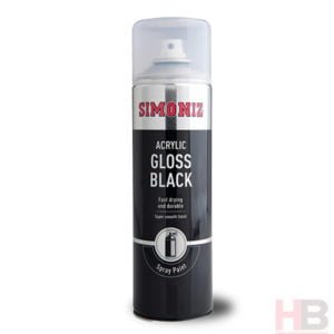 gloss black spray paint
