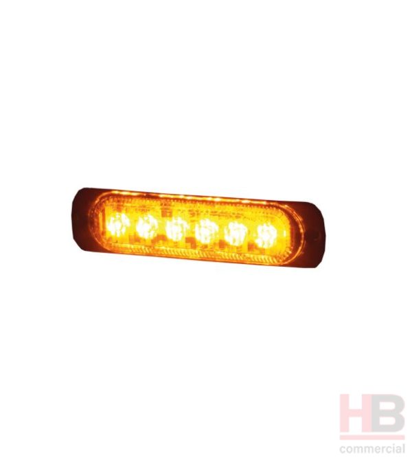 R10 High Intensity 6 Amber LED Warning Light (19 flash patterns) | HB ...